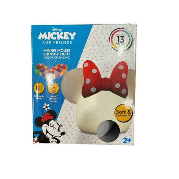 Disney Other - NEW! Disney Mickey & Friends Minnie Mouse Squishy Light Color Changing 13 Colors
